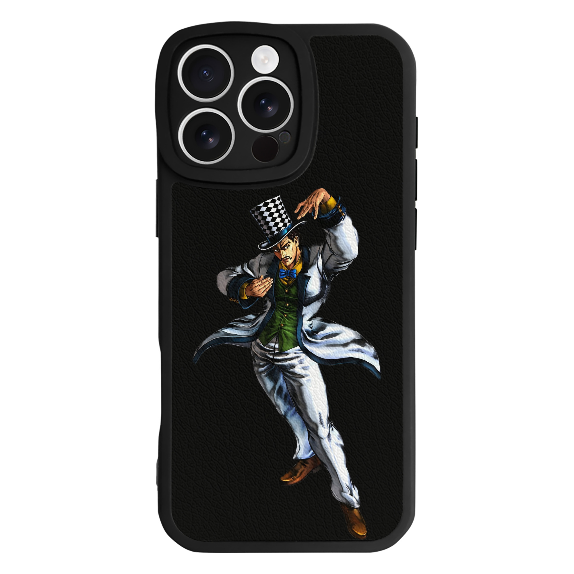 （画像用） ジョジョの奇妙な冒険 ウィル?アントニオ?ツェペリ JoJo's Bizarre Adventure Will Anthonio Zeppeli 【iPhone 16シリーズ対応】シリコンスマホケース（レザー調） 材質：シリコン